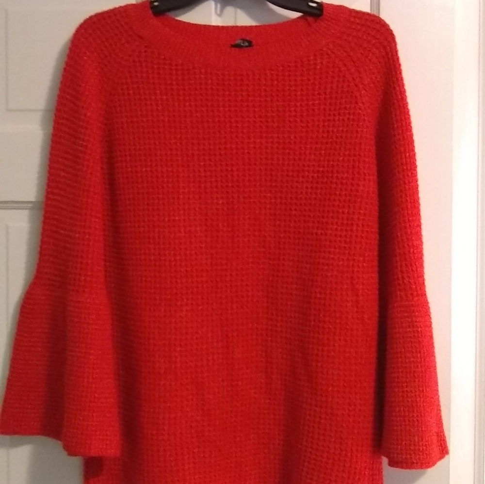 Bell sleeve sweater